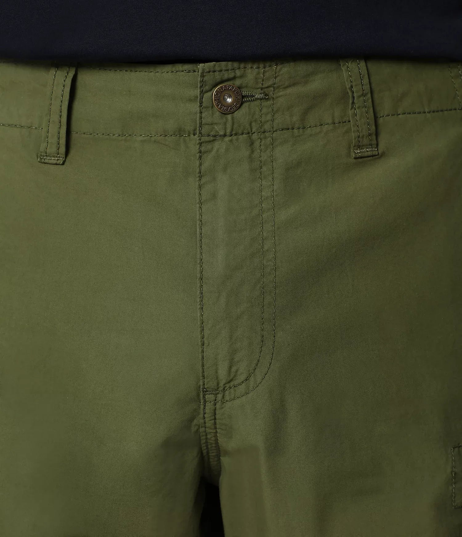 Napapijri Noto Cargo Shorts in Green Cypress