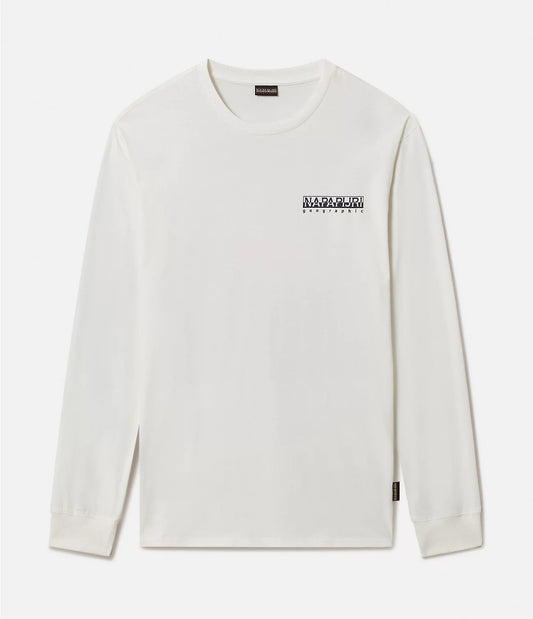 Napapijri S-Quintino LS T-Shirt Whisper White