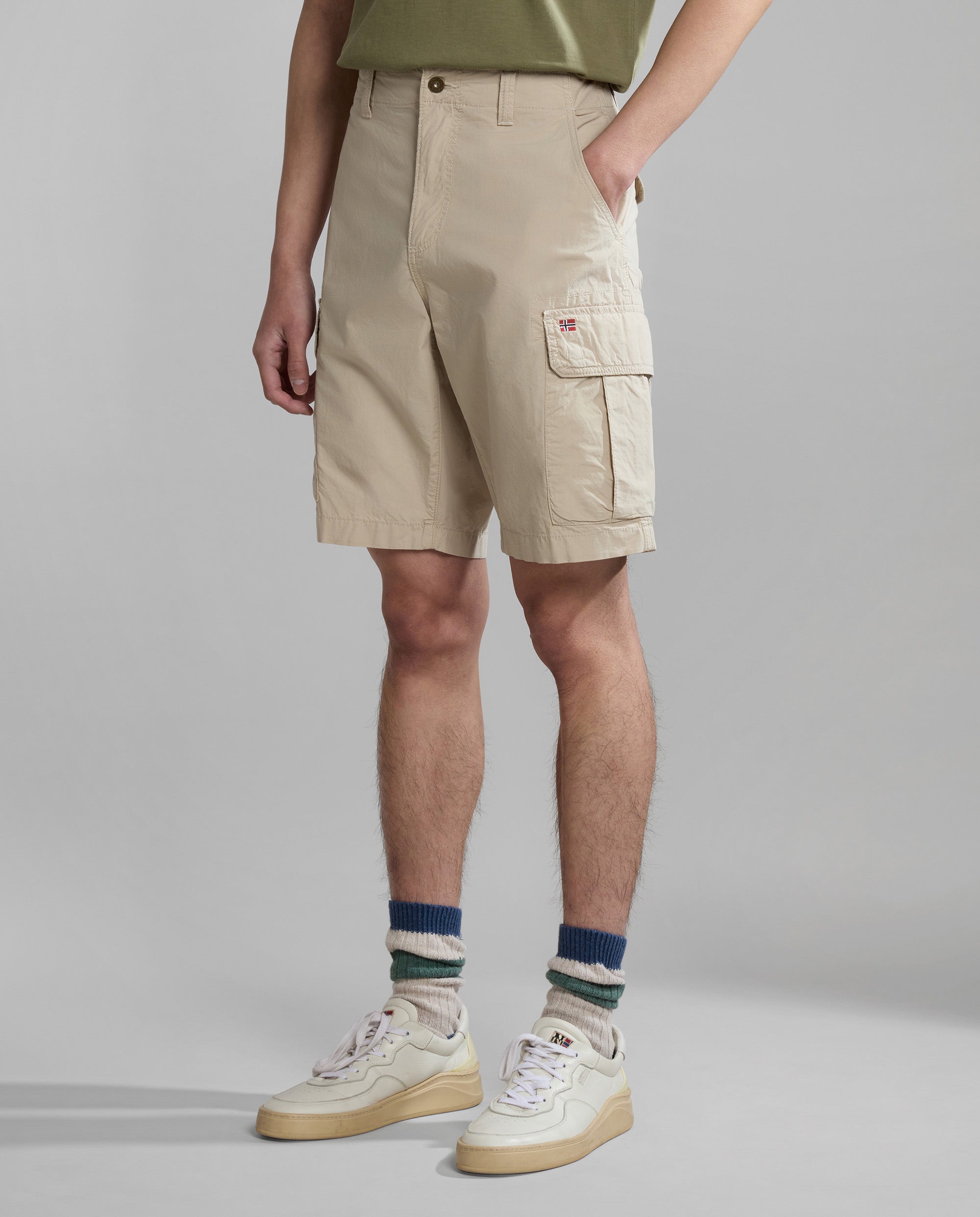 Napapijri Loose fit korte cargobroek met logostitching, model 'NOTO 2.0' in marineblauw online kopen | P&C Napapijri Loose fit korte cargobroek met logostitching, model 'NOTO 2.0' in marineblauw online kopen | P&C