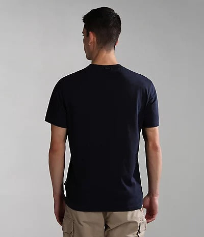 Napapijri Macas Short Sleeve T-shirt in Blue Marine