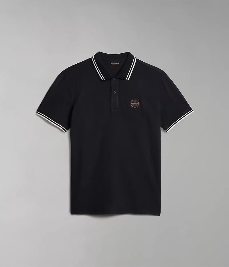 Napapijri Macas Short Sleeve Polo shirt in Blue Marine