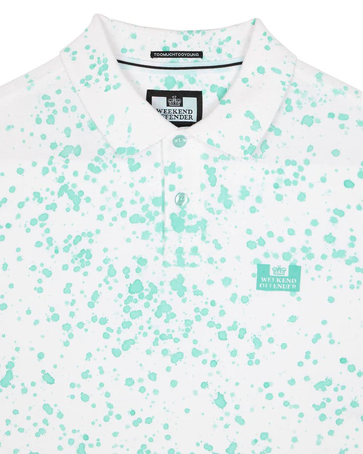 Weekend Offender Linares Polo Aqua Blue