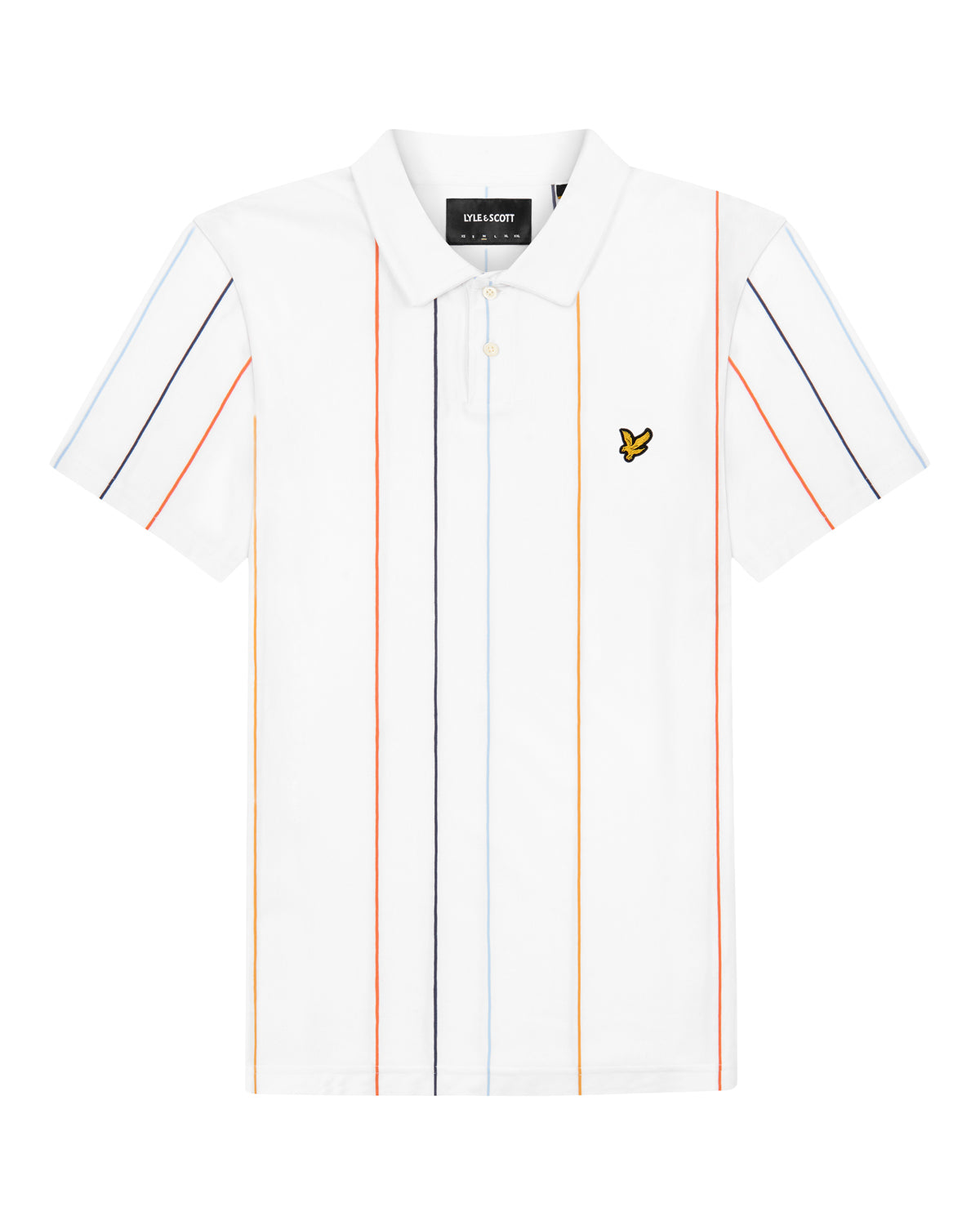 Lyle & Scott Vertical Stripe Polo White