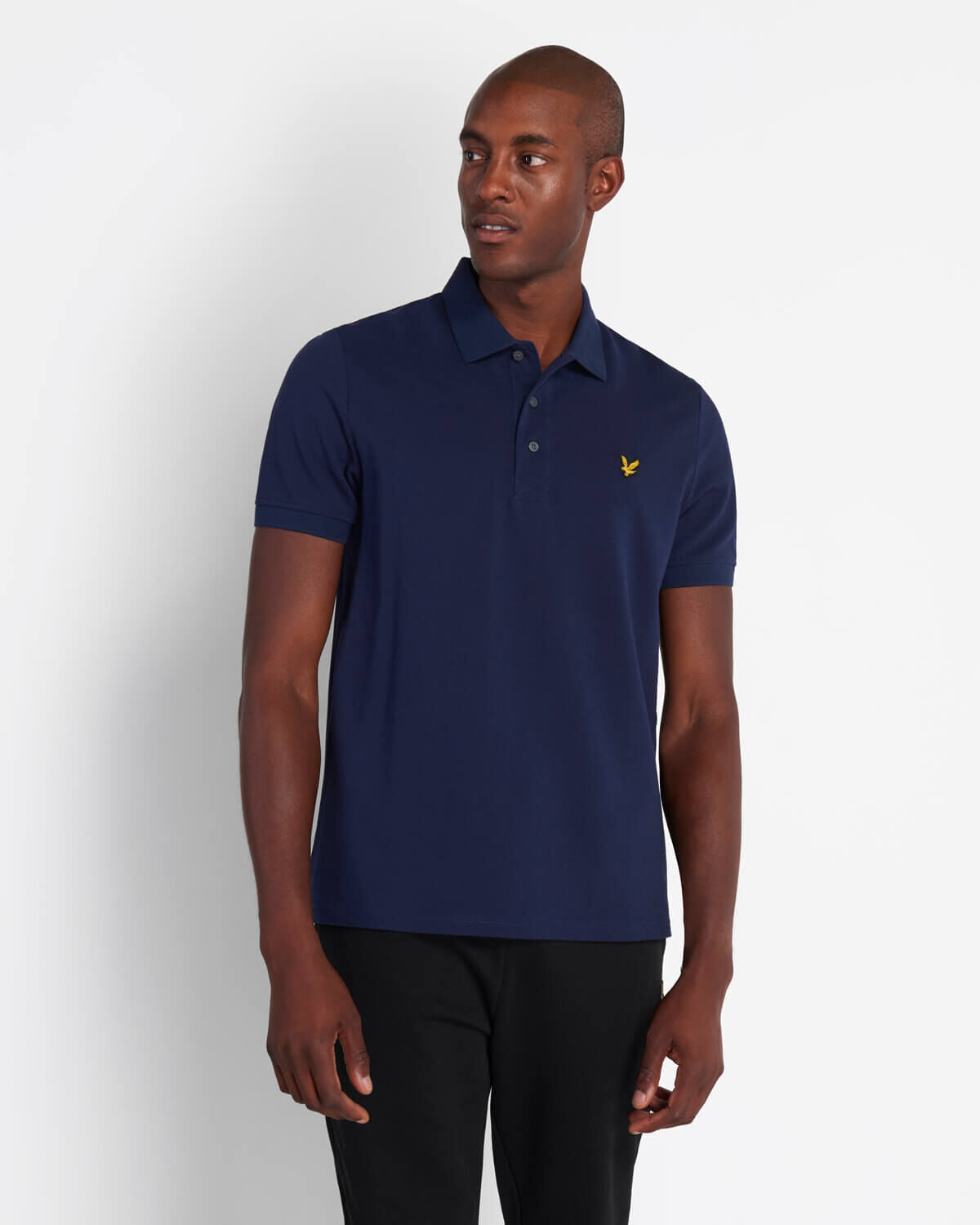 Lyle & Scott Classic Pique Polo in Navy