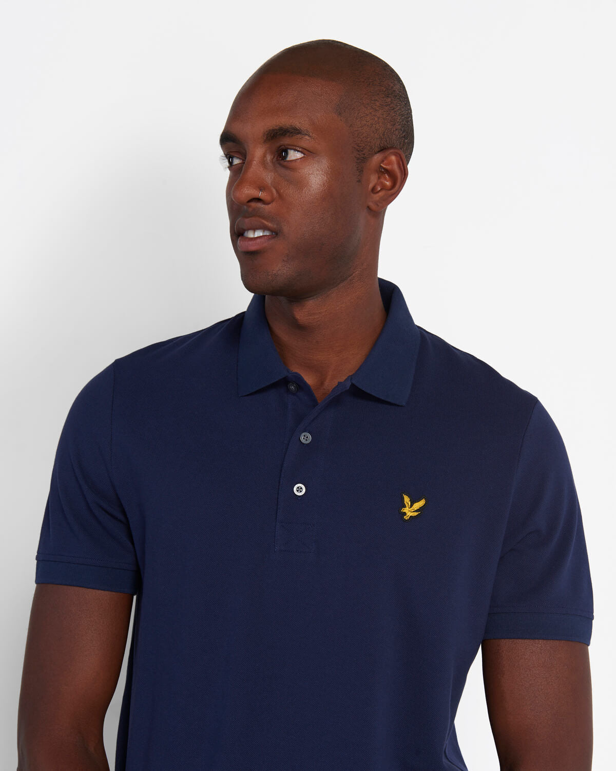 Lyle & Scott Classic Pique Polo in Navy