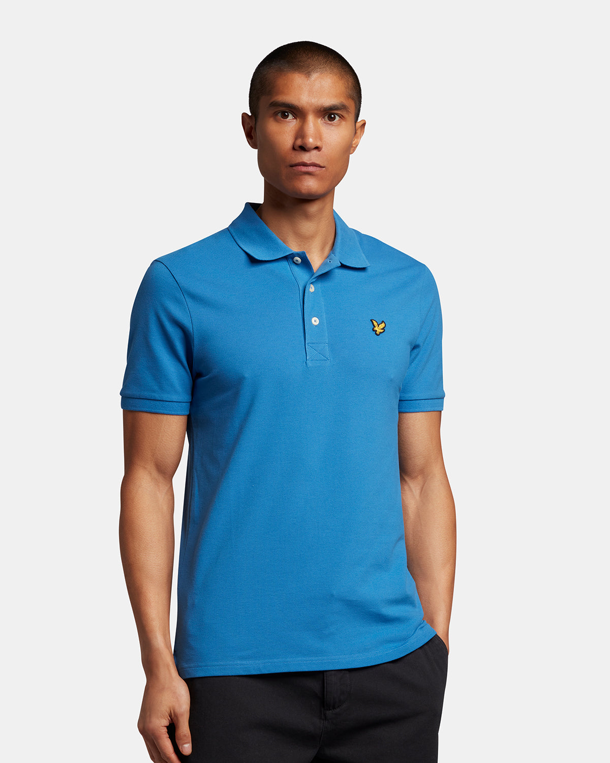 Lyle & Scott Plain Polo Shirt in Spring Blue