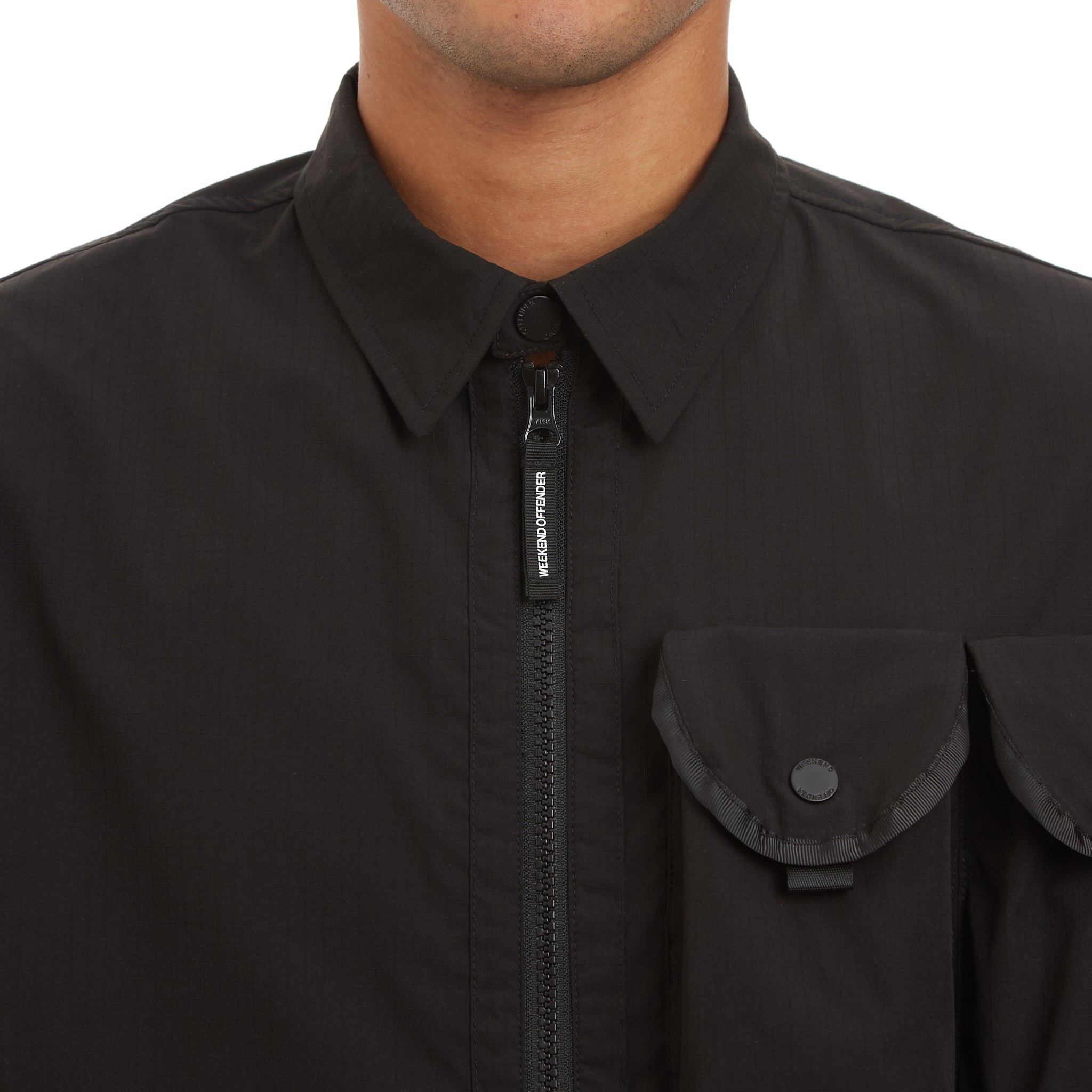 Weekend Offender Walnut Creek Overshirt in Black
