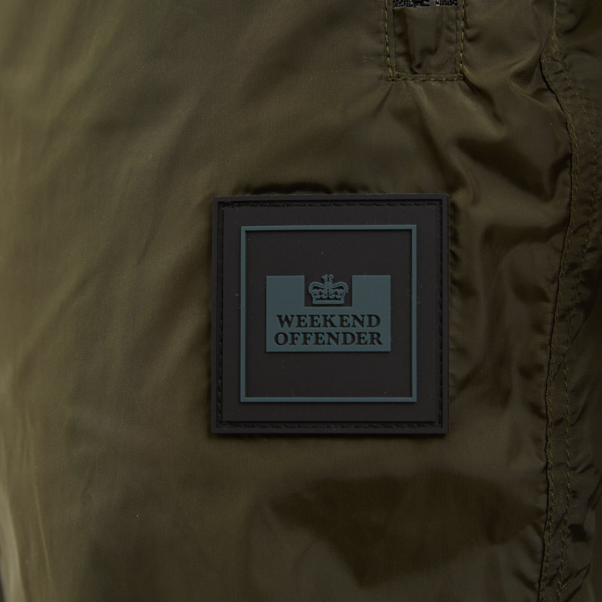Weekend Offender Espinosa Nylon Pant in Dark Green