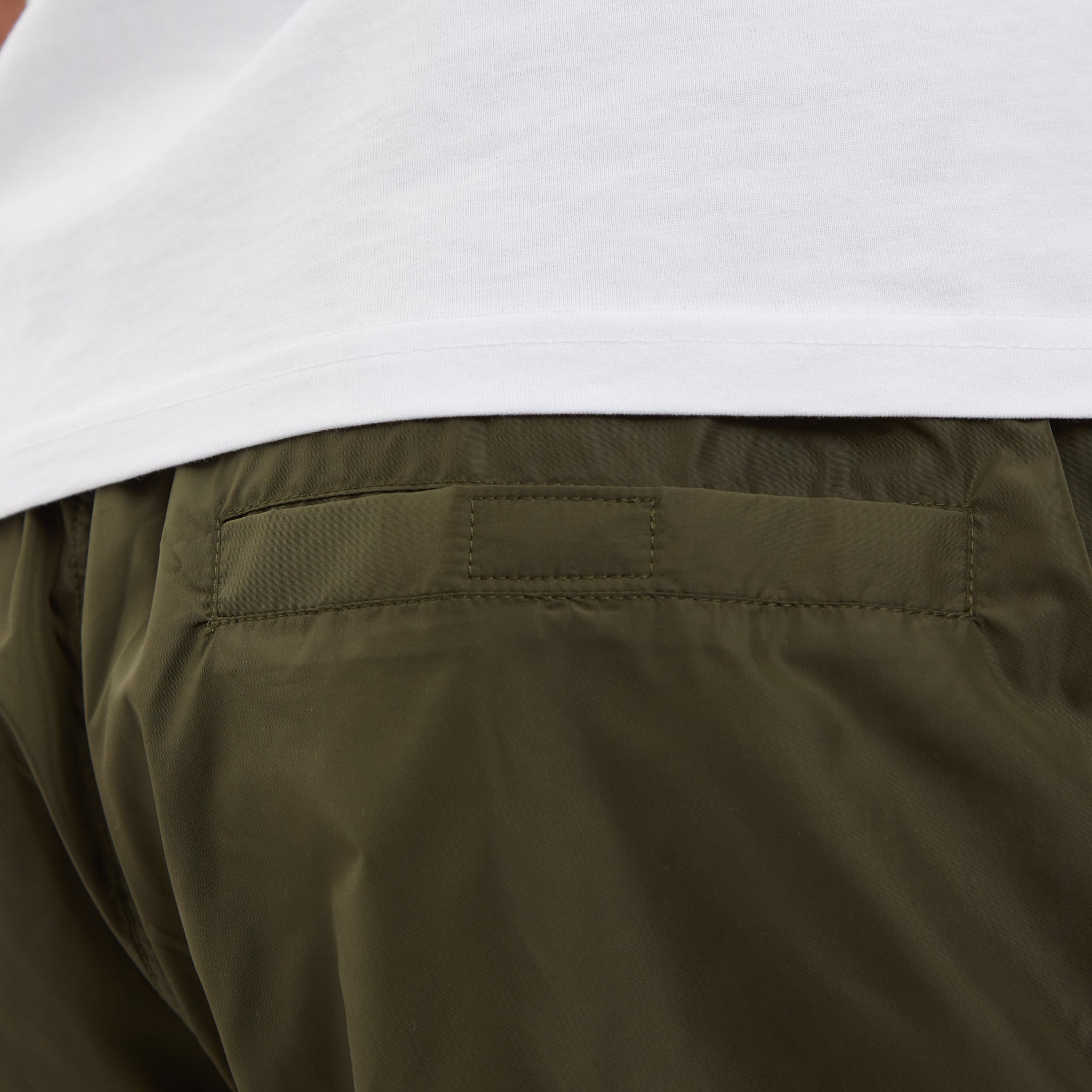 Weekend Offender Espinosa Nylon Pant in Dark Green