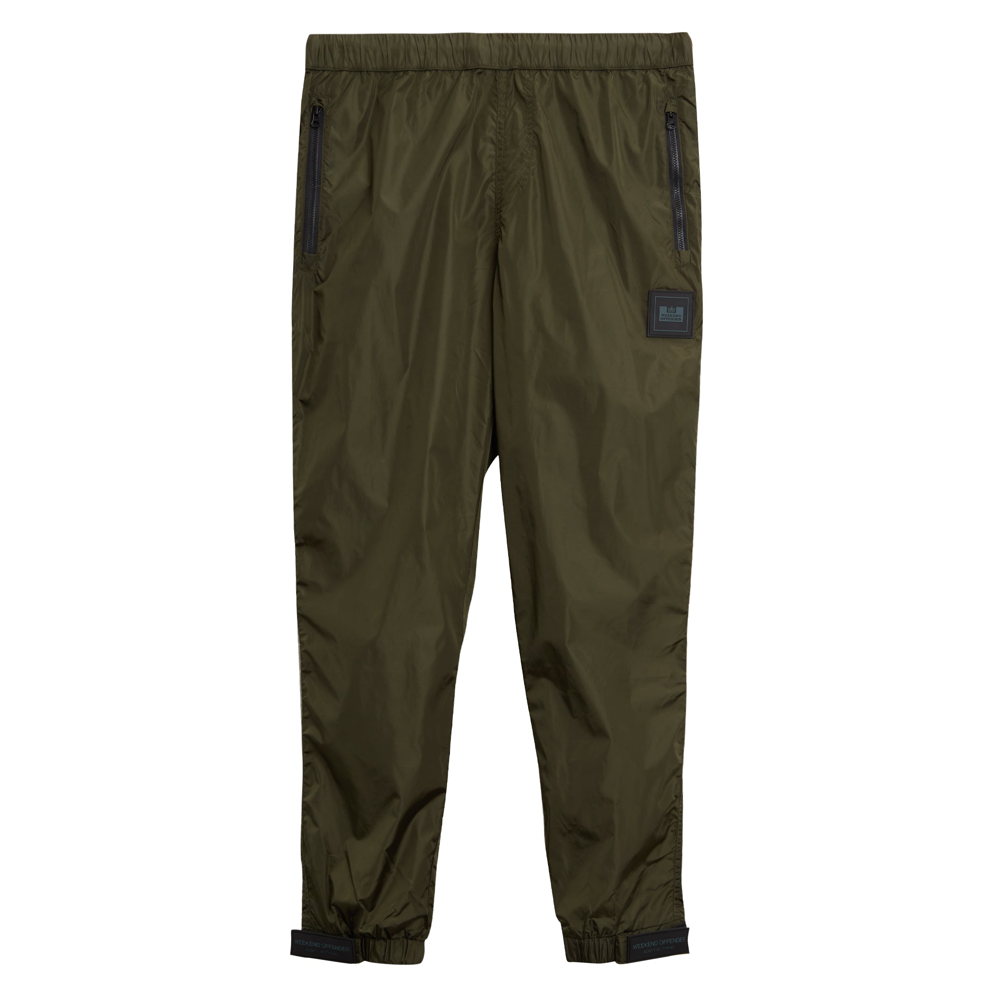 Weekend Offender Espinosa Nylon Pant in Dark Green