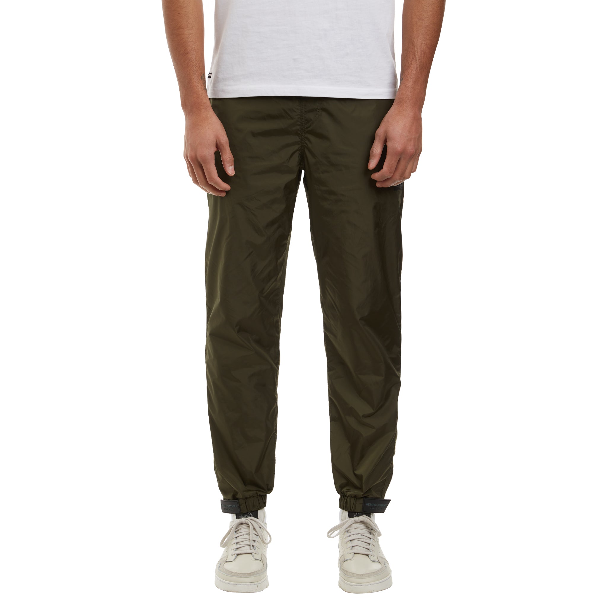 Weekend Offender Espinosa Nylon Pant in Dark Green