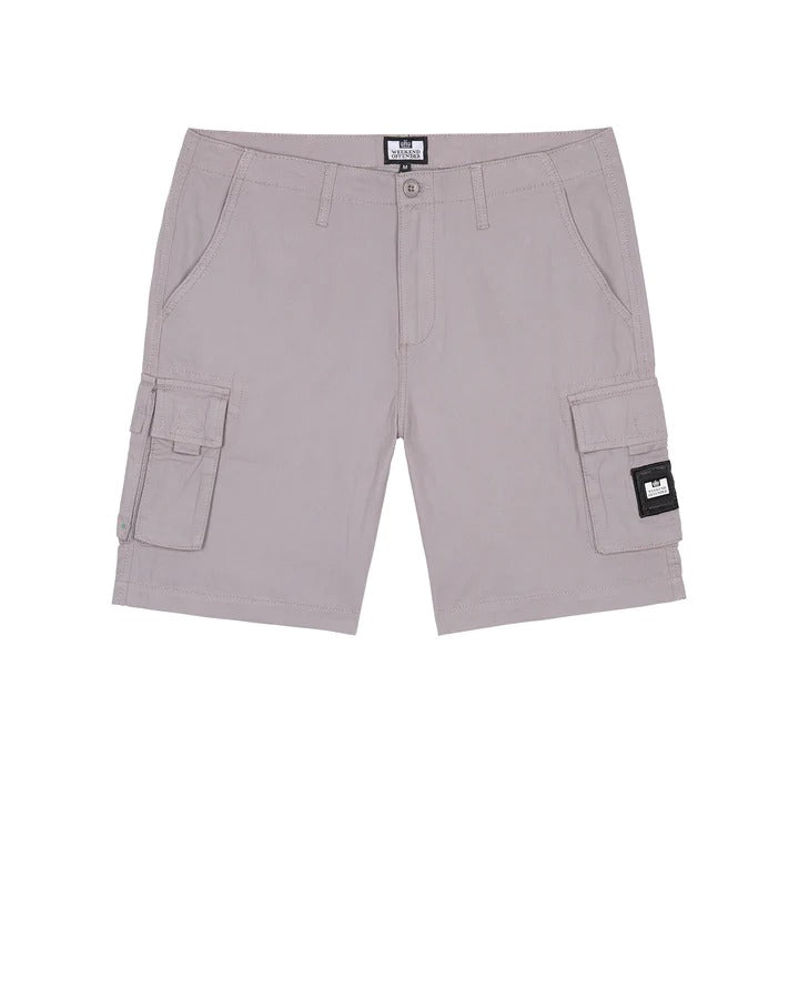 Weekend Offender Mascia Cargo Shorts Smoke Grey