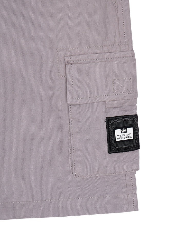 Weekend Offender Mascia Cargo Shorts Smoke Grey