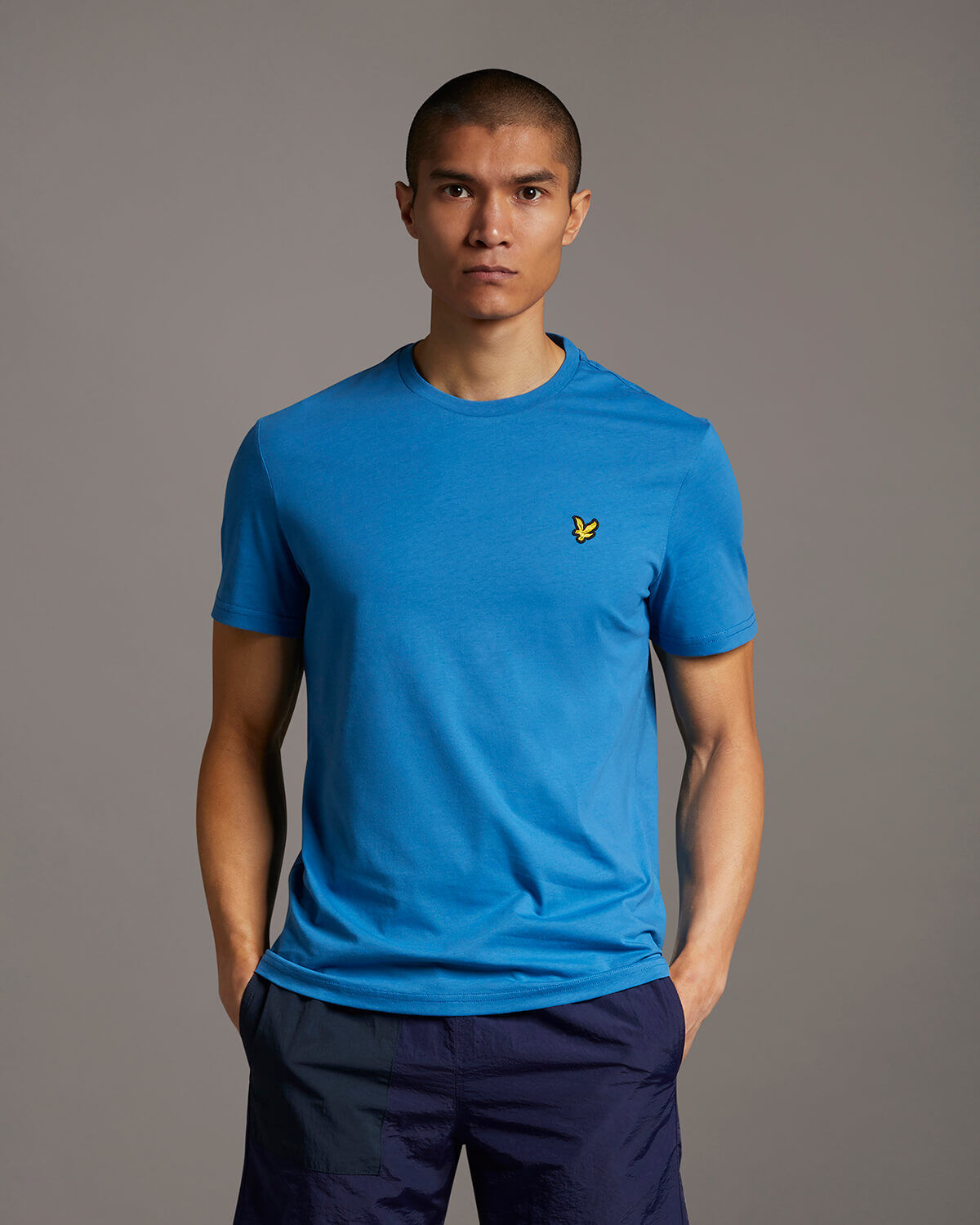 Lyle & Scott Crew Neck Logo T-Shirt Yale Blue