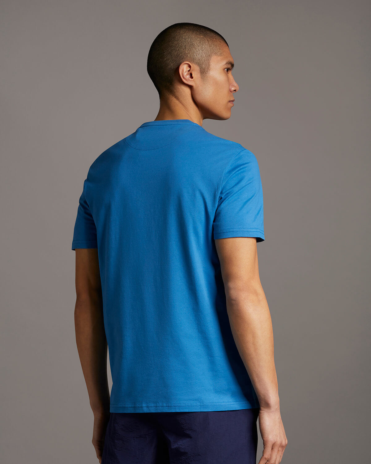Lyle & Scott Crew Neck Logo T-Shirt Yale Blue