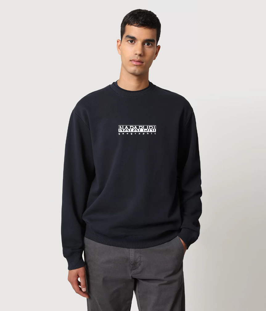 Napapijri B-Box Sweatshirt in Blue Marine
