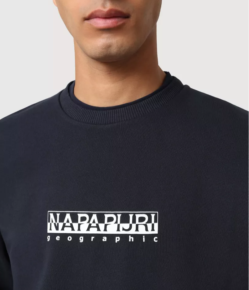Napapijri B-Box Sweatshirt in Blue Marine