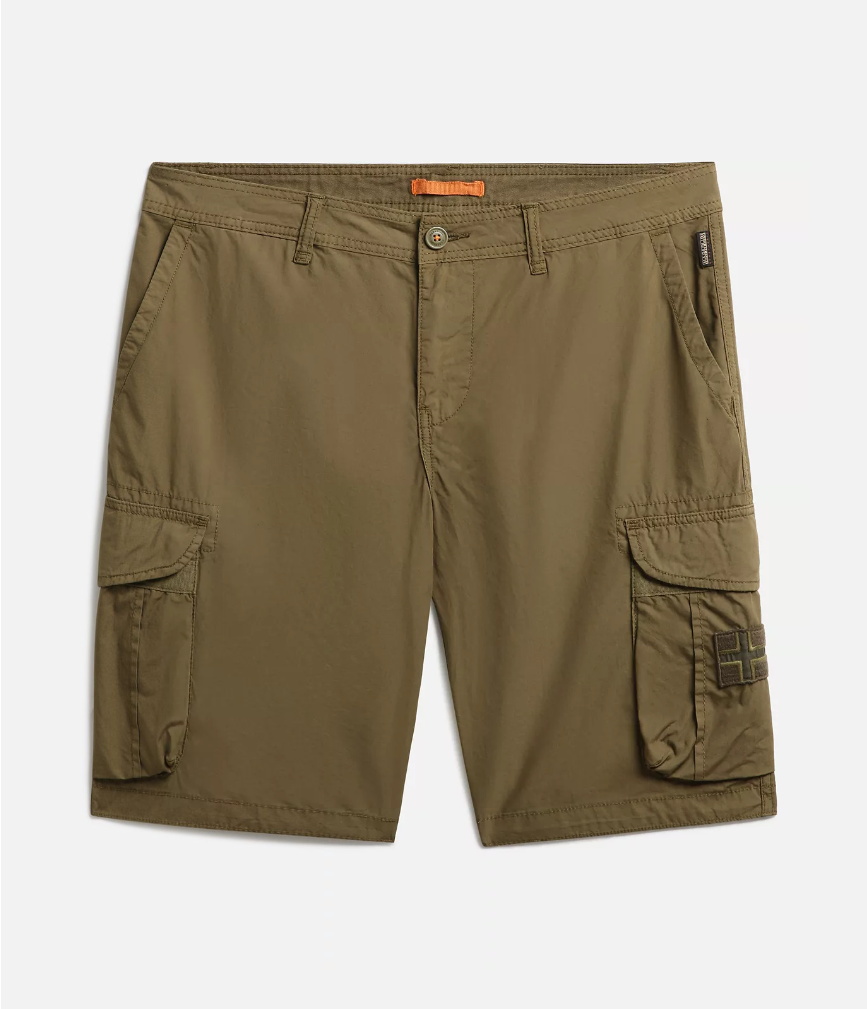 Napapijri N-Novas Shorts in Dark Olive