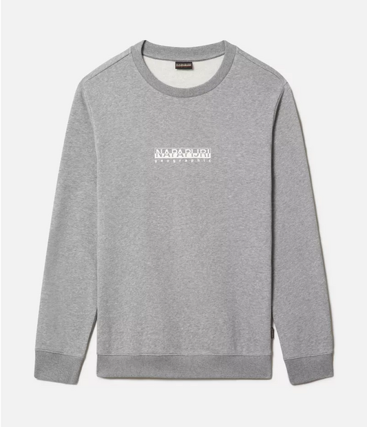 Napapijri B-Box Sweatshirt Top in Grey Melange
