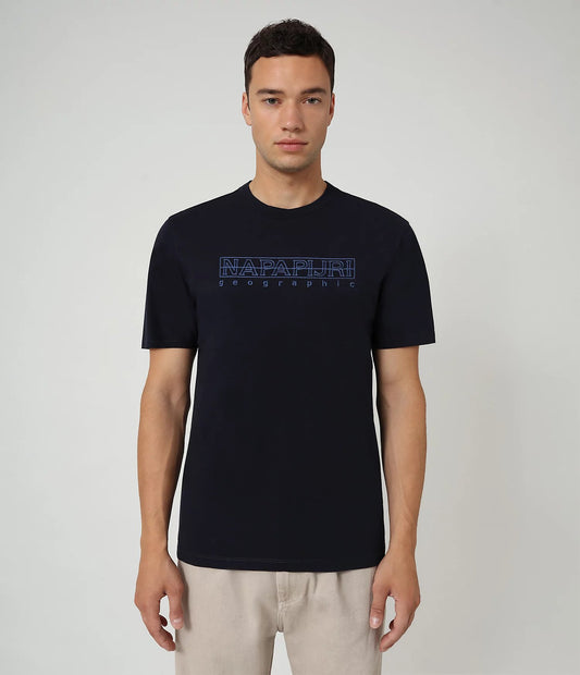 Napapirji Sebel T-Shirt in Blue Marine Navy