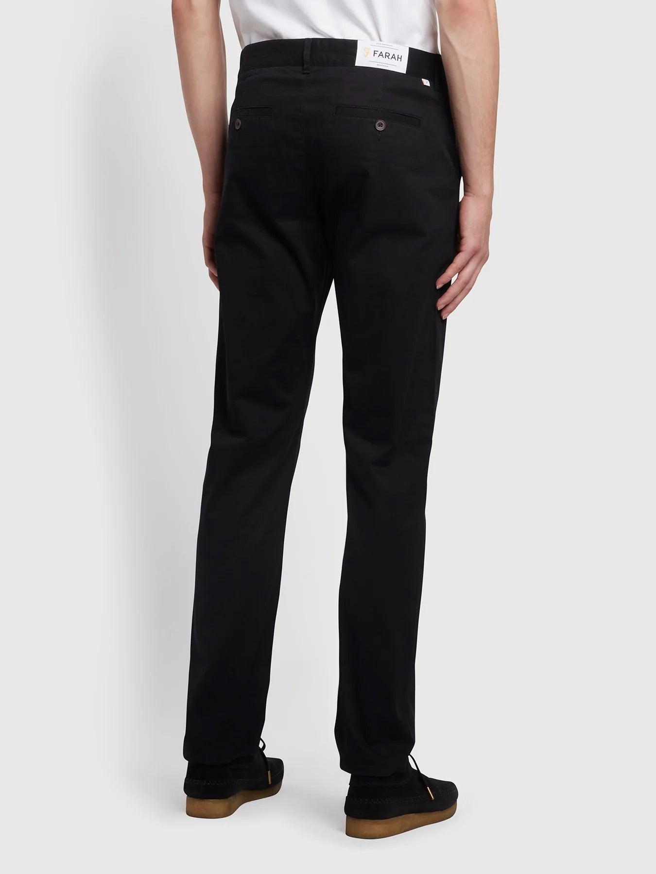 Farah Elm Twill Chino in Black