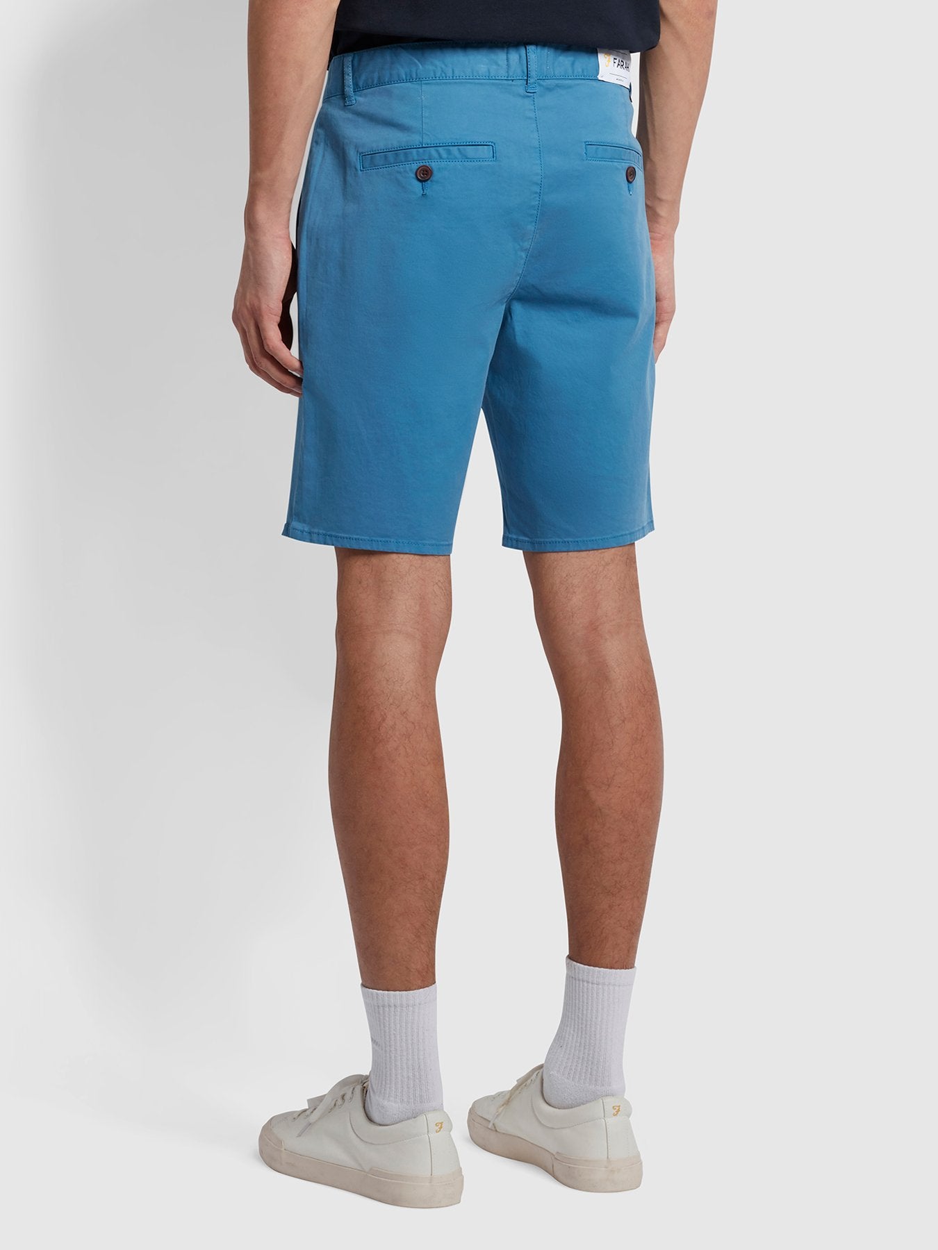 Farah Hawk GD Chino Shorts Maritime Blue