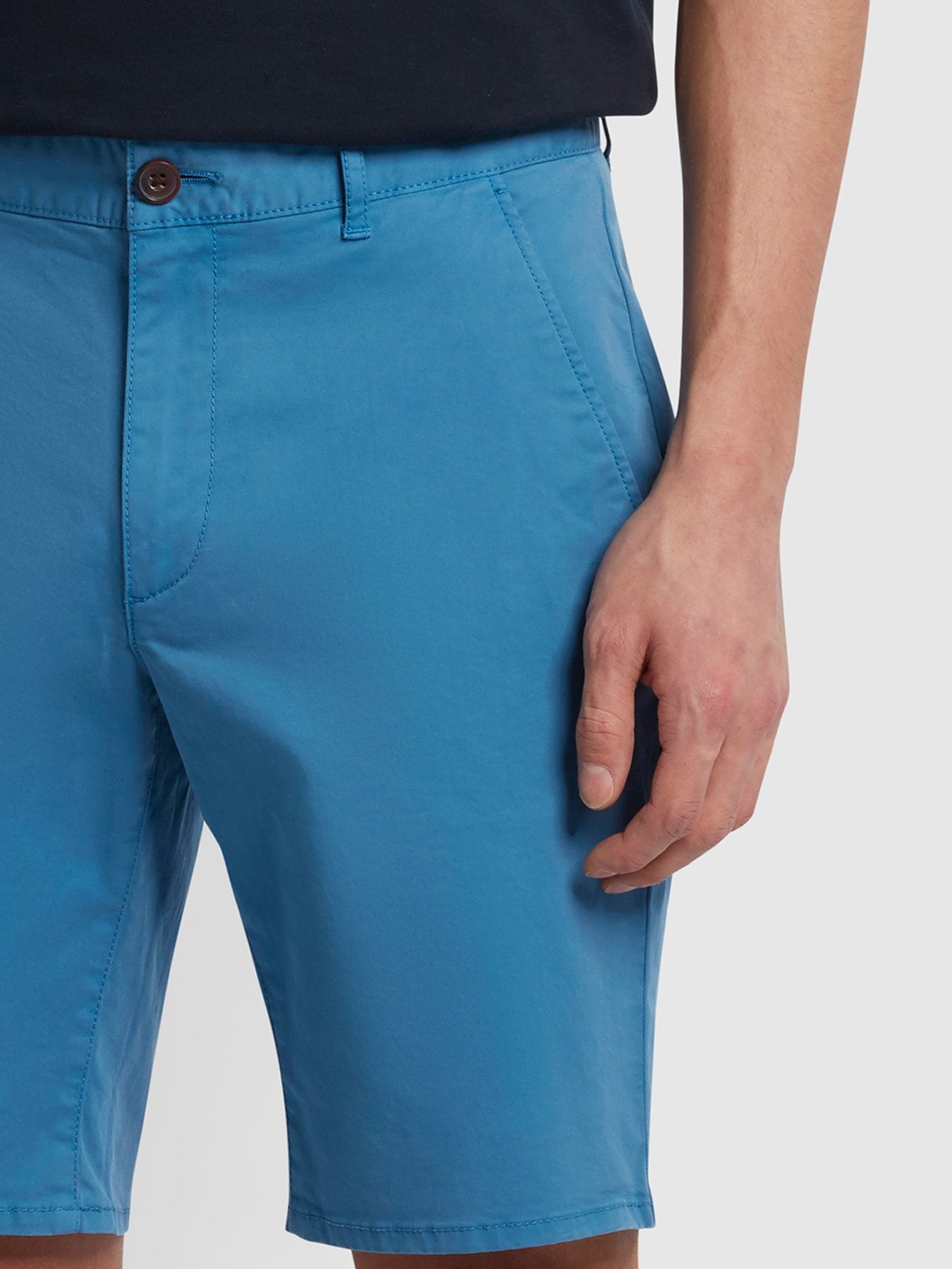 Farah Hawk GD Chino Shorts Maritime Blue