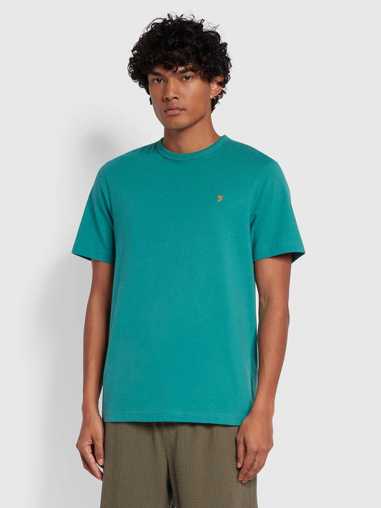 Farah Danny Organic Cotton T-Shirt Mallard Green