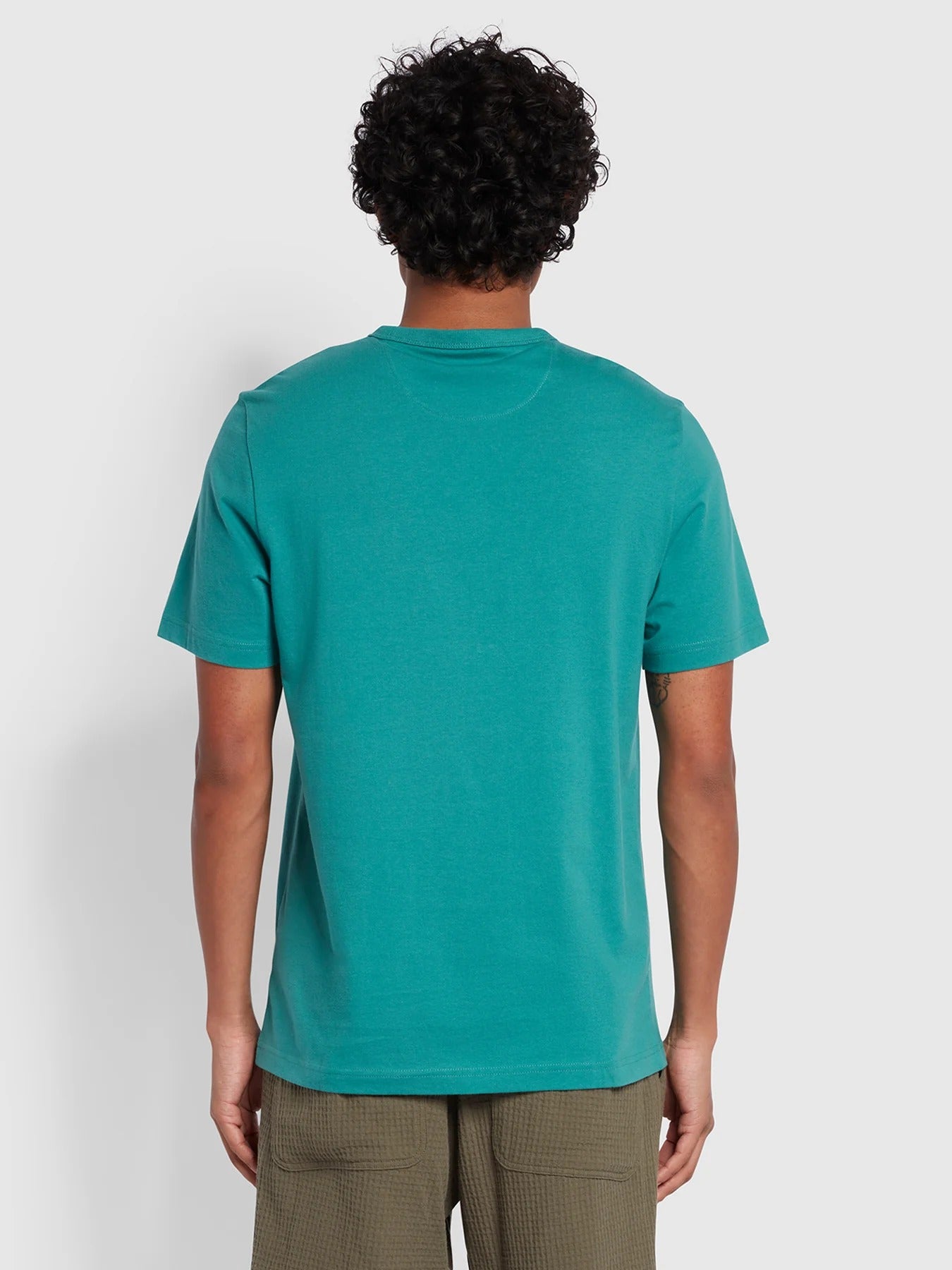 Farah Danny Organic Cotton T-Shirt Mallard Green