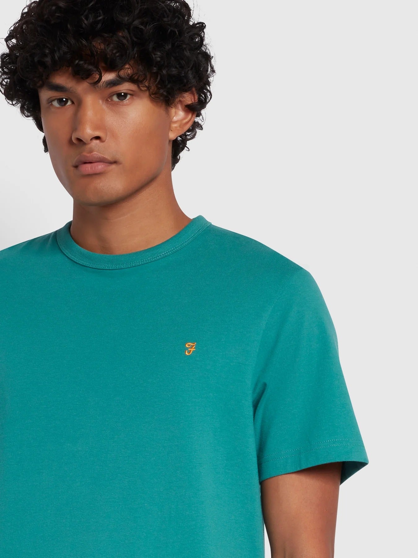 Farah Danny Organic Cotton T-Shirt Mallard Green