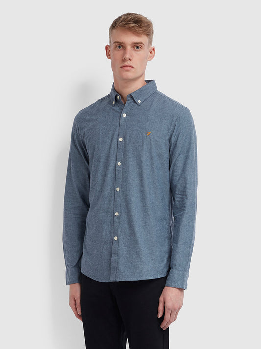 Farah Steen Shirt in Blue Bell