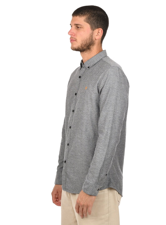 Farah Kreo Shirt in Linen Grey