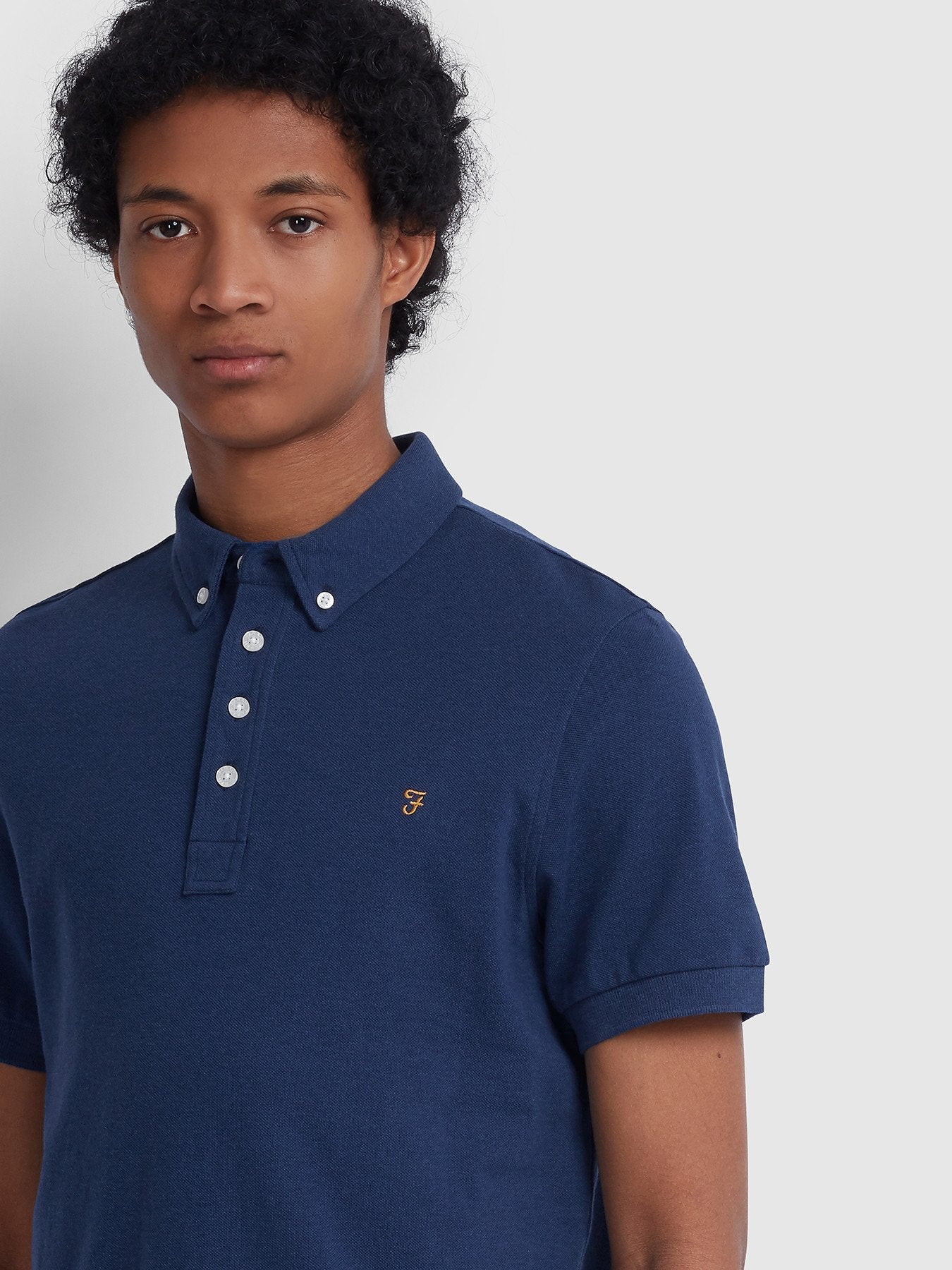 Farah Ricky SS Polo in Peony Blue