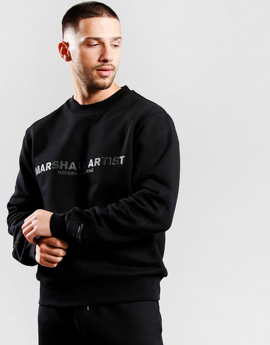 Marshall Artist Santiago Crew Neck Sweat Jumper Black