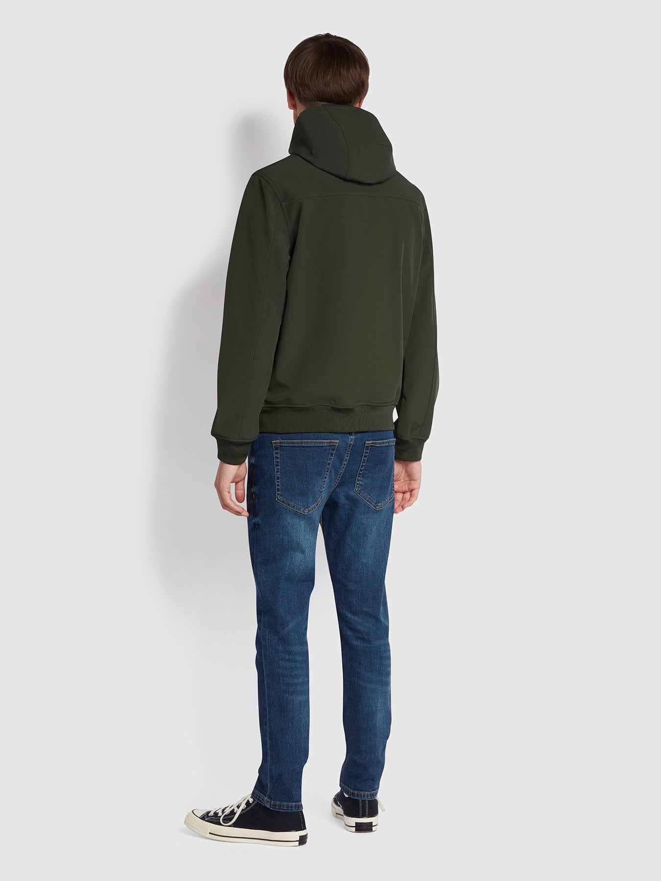 Farah Rudd Soft Shell Coat In Evergreen