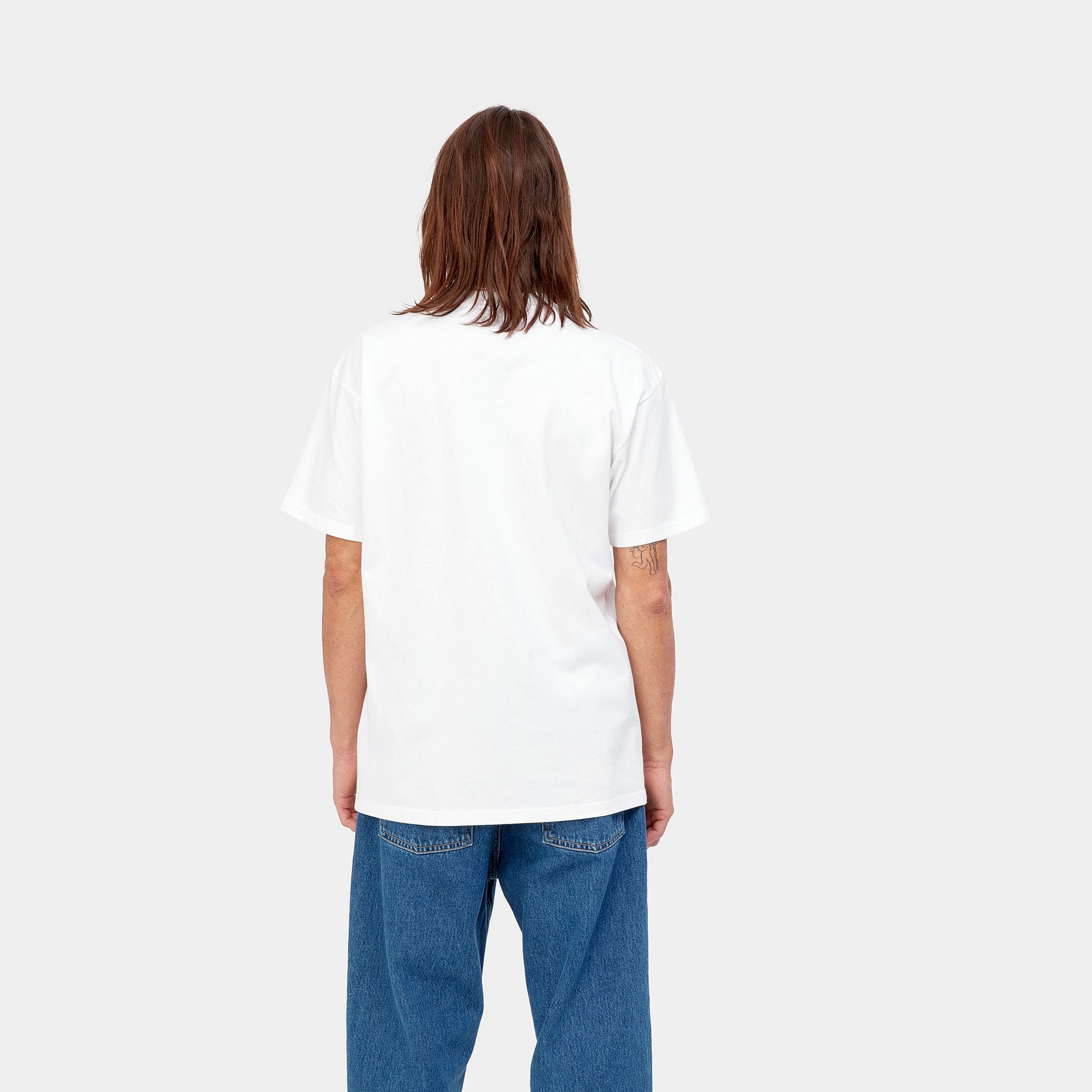 Carhartt WIP S/S Happy Script T-Shirt in White