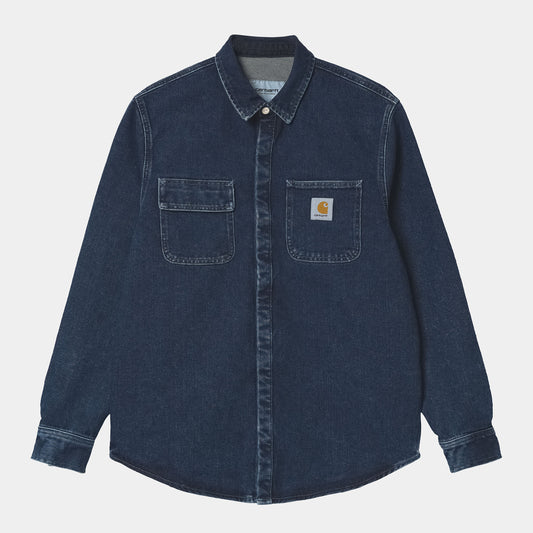 Carhartt Salinac Shirt Jac in Blue (Stone washed)