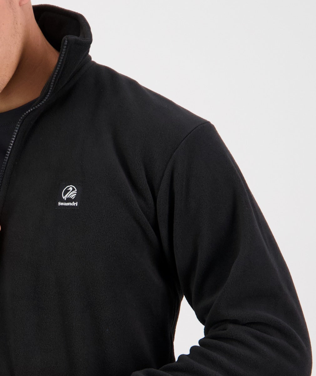 Swanndri Motu Zip Pullover Fleece Black