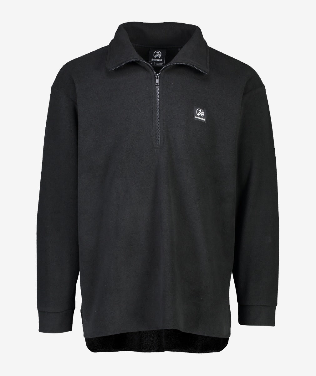 Swanndri Motu Zip Pullover Fleece Black