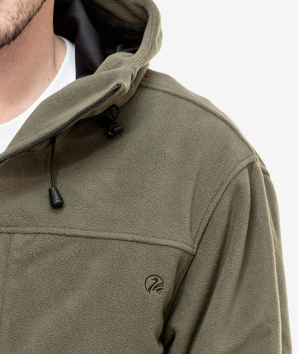 Swanndri Tundra Fleece Anorak Forest Green