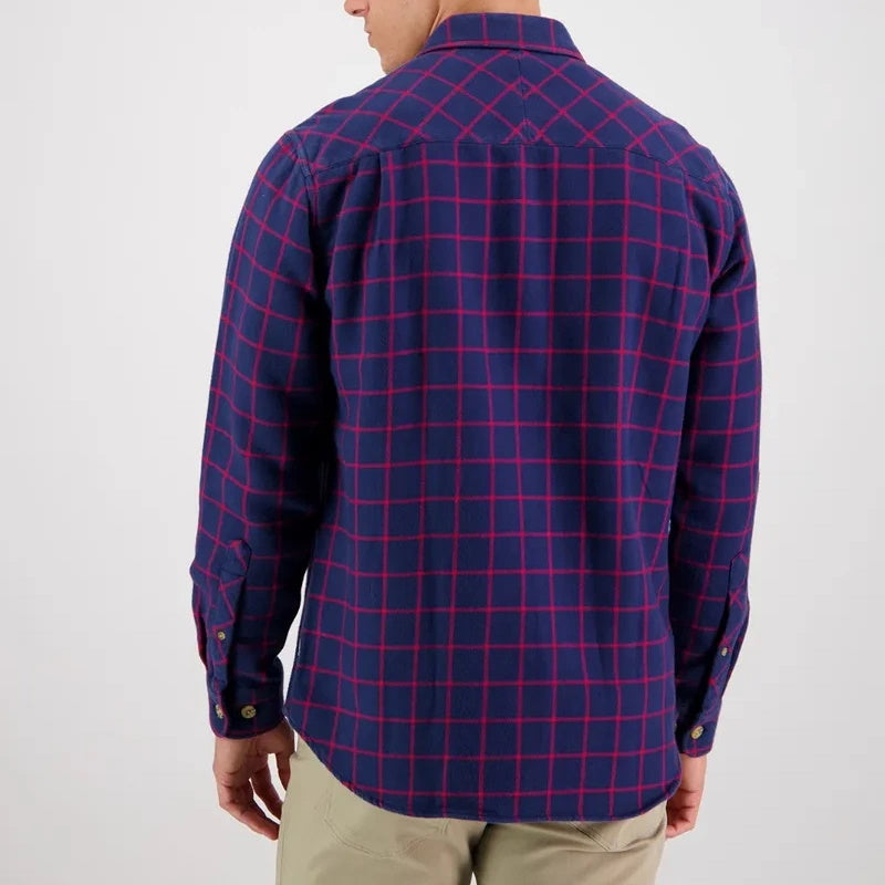 Swanndri Emerson Double Pocket Overshirt Red/Navy