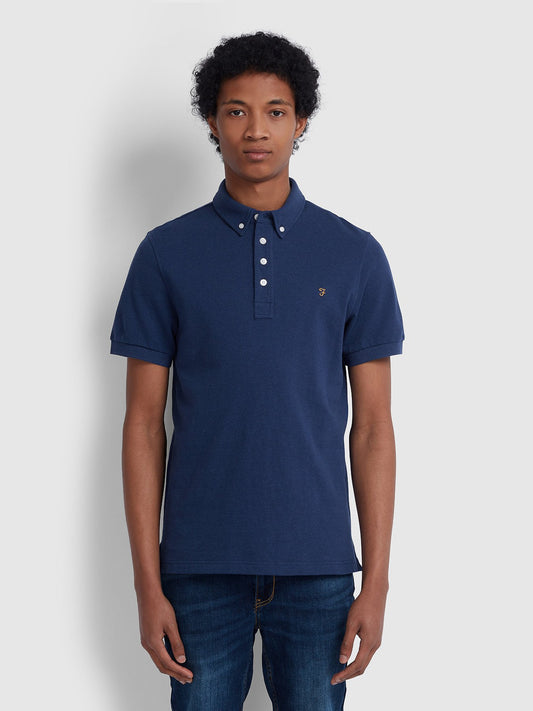 Farah Ricky SS Polo in Peony Blue