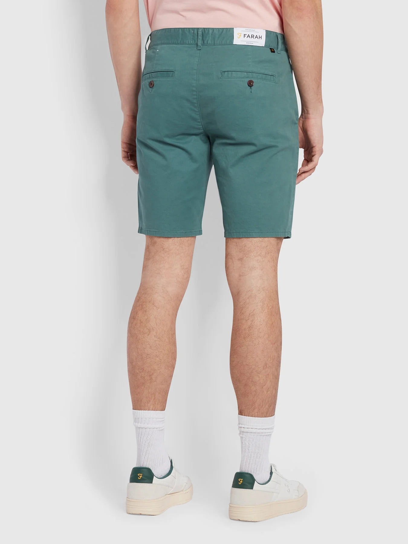 Farah Hawk Chino Shorts Mallard Green