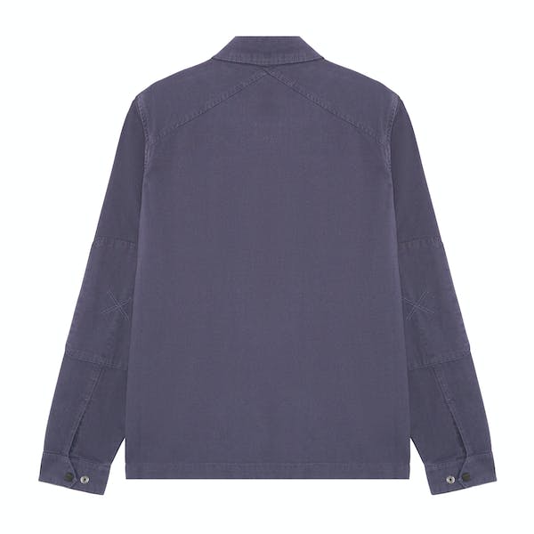 Ma.Strum Zip Front Overshirt Ink Navy